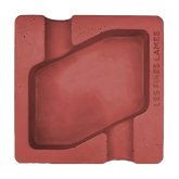 Les Fines Lames Dyad Concrete Ashtray Red